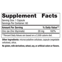 Thumbnail for Nordic Naturals Zinc Glycinate - 60 Capsules - 20 mg Highly Absorbable Zinc Glycinate - Optimal Wellness - Non-GMO, Gluten Free, Vegan - 60 Servings