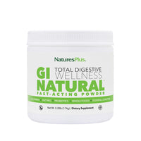 Thumbnail for NaturesPlus GI Natural Total Digestive Wellness - 0.38 lbs Powder - Fast-Acting Drink Mix with Probiotics, Prebiotics, L-Glutamine & Enzymes - Vegetarian, Gluten Free - 30 Servings