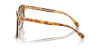 Thumbnail for Coach HC8381F Low Bridge Fit Sunglasses, Dark Tortoise/Canary/Brown Teal Grey Gradient, 56 mm