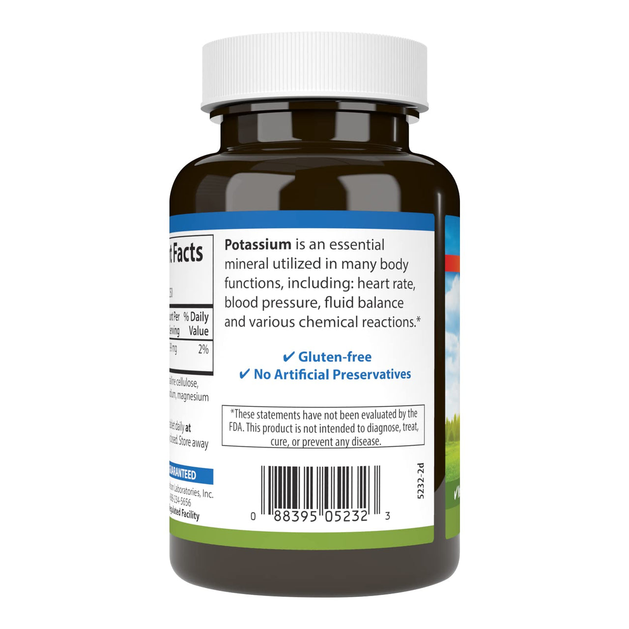 Carlson - Potassium, 99 mg, Promotes Nerve Health & Muscle Function, 250 Tablets