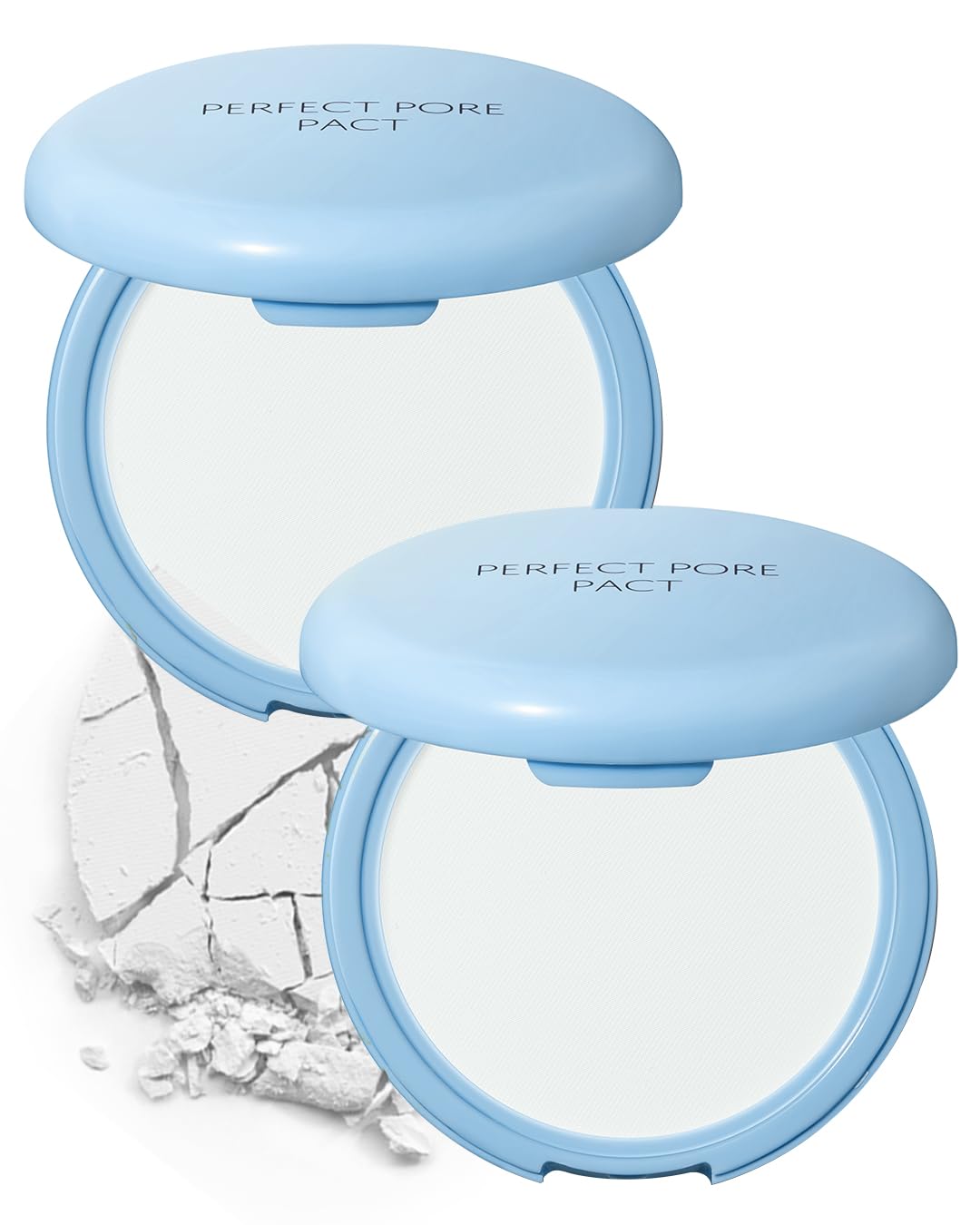 THESAEM Saemmul Perfect Pore Pact - Sebum Control Face Powder for Oil Absorption & Makeup Setting - Pore Blurring Pressed Compact Smooth Matte Finish- Korean Makeup Finishing Powder, 2 Pack