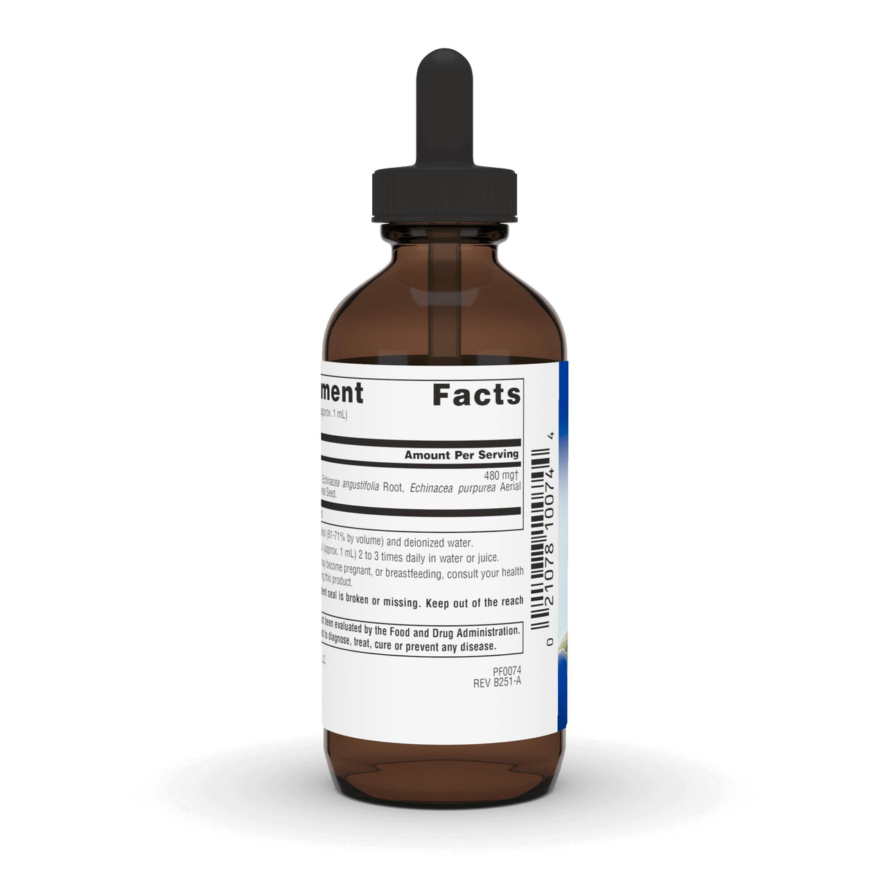 Planetary Herbals Full Spectrum Echinacea Liquid Extract Supplement - 2 Fluid Ounces