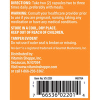 Thumbnail for The Vitamin Shoppe Reishi Mushroom 1,200MG, Supports Healthy Immune (100 Capsules)
