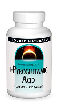 Thumbnail for Source Naturals L-Pyroglutamic Acid Dietary Supplement - 120 Tablets