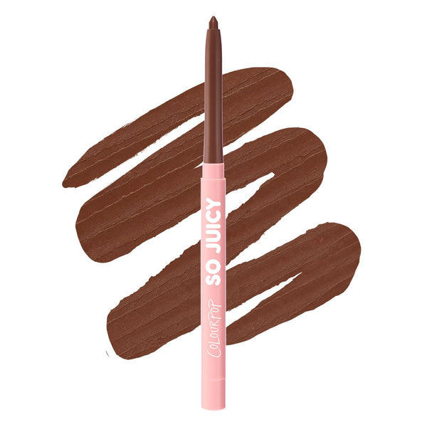 ColourPop So Juicy Plumping Lip Liner with Peptides - Long Lasting Lip Liner for Visibly Plumped & Shaped Lips - Enriched with Smoothing Ceramides & Peppermint - Slay (0.01 oz)