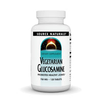 Thumbnail for Source Naturals Vegetarian Glucosamine, Promotes Healthy Joints*, 750 mg - 120 Tablets