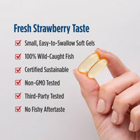 Thumbnail for Nordic Naturals DHA, Strawberry - 180 Soft Gels - 830 mg Omega-3 - High-Intensity DHA Formula for Brain & Nervous System Support - Non-GMO - 90 Servings