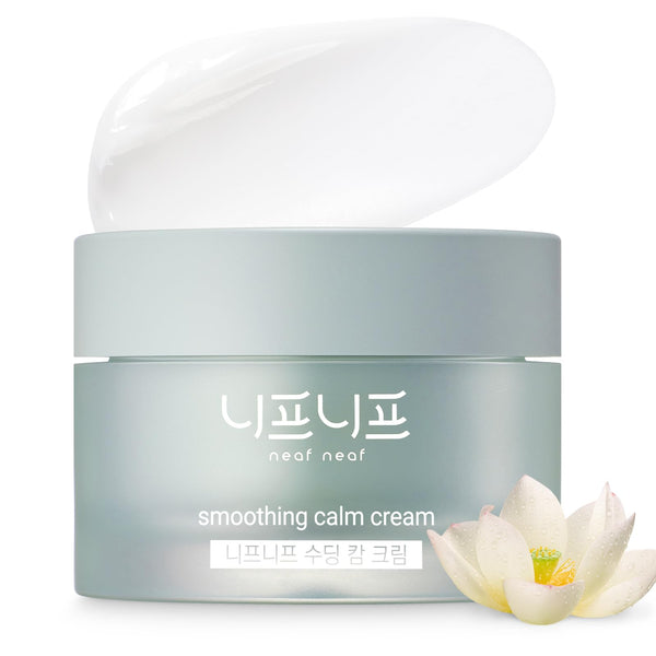 NEAF NEAF Soothing Calm Cream with Panthenol, Hyaluronic Acid for Sensitive Skin, Lightweight, Korean Skincare (50ml/ 1.76 oz.) Nourishing Skin Barrier Moisturizer