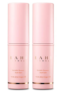 Thumbnail for KAHI Wrinkle Bounce Multi Balm - DUO EDITION | All-in-One Hydrating Balm Eye Cream Make Up Base & Moisture Stick | Daily Moisturizer Stick with Salmon-derived sodium DNA (0.64 oz)
