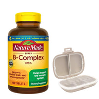 Thumbnail for Nature Made Super B Complex, 460 Tablets Bundle with a Pill Oragnizer (2 Items)