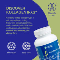 Thumbnail for Longevity by Nature Extra Strength KollaGen II-XS- Collagen Type II with Hyaluronic Acid, Chondroitin, and Glucosamine â€“ Joint Support, 120 Capsules.