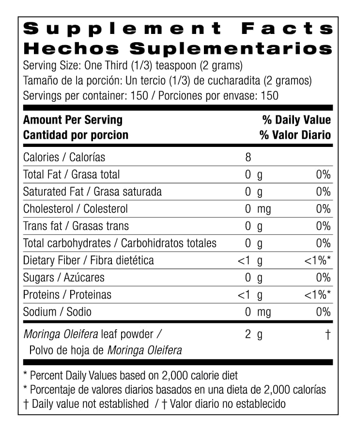 Organic Moringa Leaf Powder 300 Grams