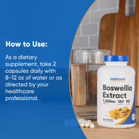 Thumbnail for Nutricost Boswellia Extract 180 Capsules for 90 Servings Per Bottle - Gluten Free and GMO Free, Vegan
