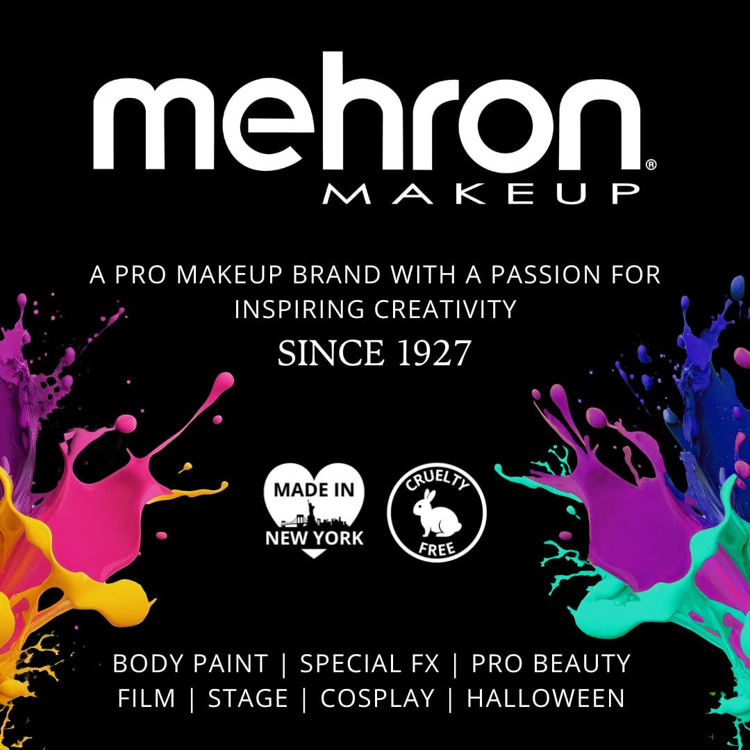 Mehron Makeup Fantasy FX Cream Makeup | Water Based | Halloween | Ogre Green Face & Body Paint For Adults 1 fl oz (30ml) (OGRE GREEN)