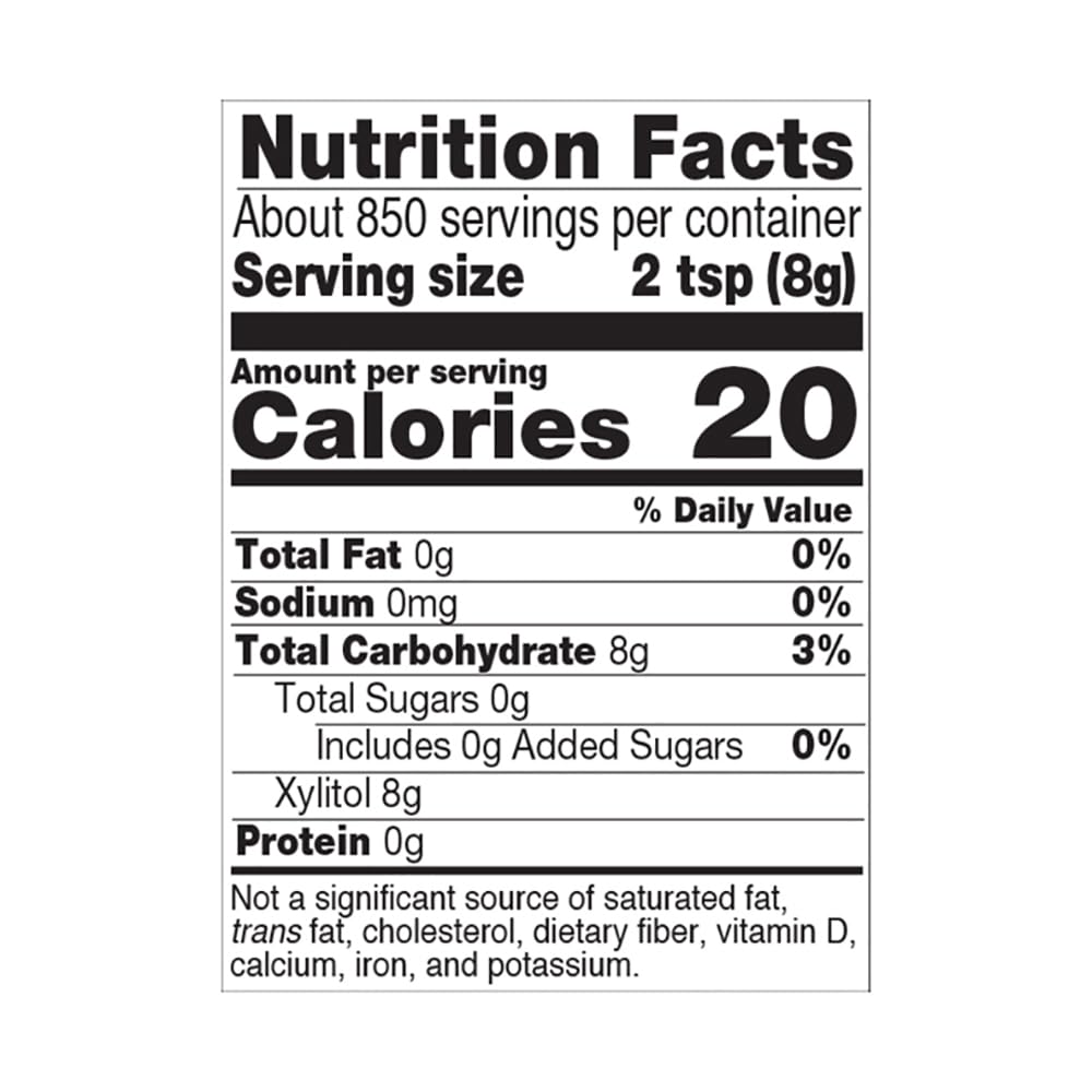 NOW Foods, Xylitol, Pure with No Added Ingredients, Keto-Friendly, Low Glycemic Impact, Low Calorie, 15-Pound (Packaging May Vary)