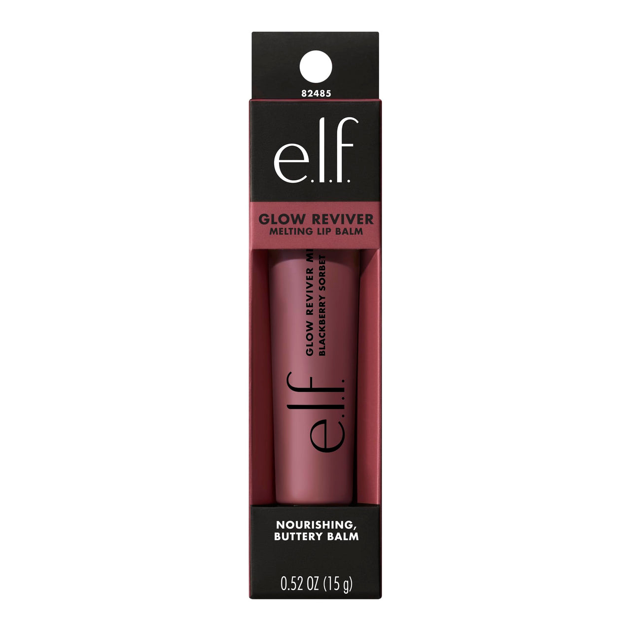 e.l.f. Glow Reviver Melting Lip Balm, Hydrating Tinted Lip Balm For A Glossy Finish & Soft, Supple Lips, Vegan & Cruelty-Free, Blackberry Sorbet