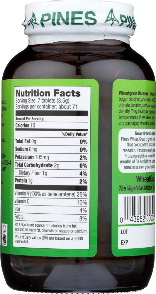 Pines International Pines Wheat Grass -- 500 mg - 500 Tablets