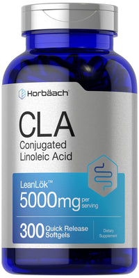Thumbnail for Horbäach CLA Supplement | 300 Softgel Pills | Maximum Potency | Conjugated Lineolic Acid from Safflower Oil | Non-GMO, Gluten Free
