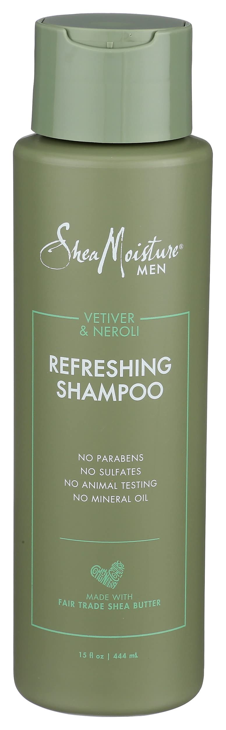 SHEA MOISTURE Men's Shea Refreshing Shampoo, 15 FZ