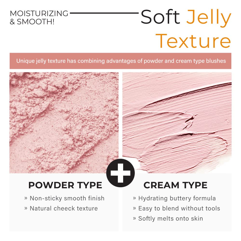 A'PIEU Juicy-Pang Jelly Blusher [BE02] – Soft Touch Blush for Cheek with Combined Cream & Powder Texture for Natural Dewy-Finish, No Fall-Out. 0.17 oz