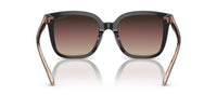 Thumbnail for Coach HC8381U Universal Fit Sunglasses, Black/Transparent Blush/Brown Purple Grey Gradient, 54 mm