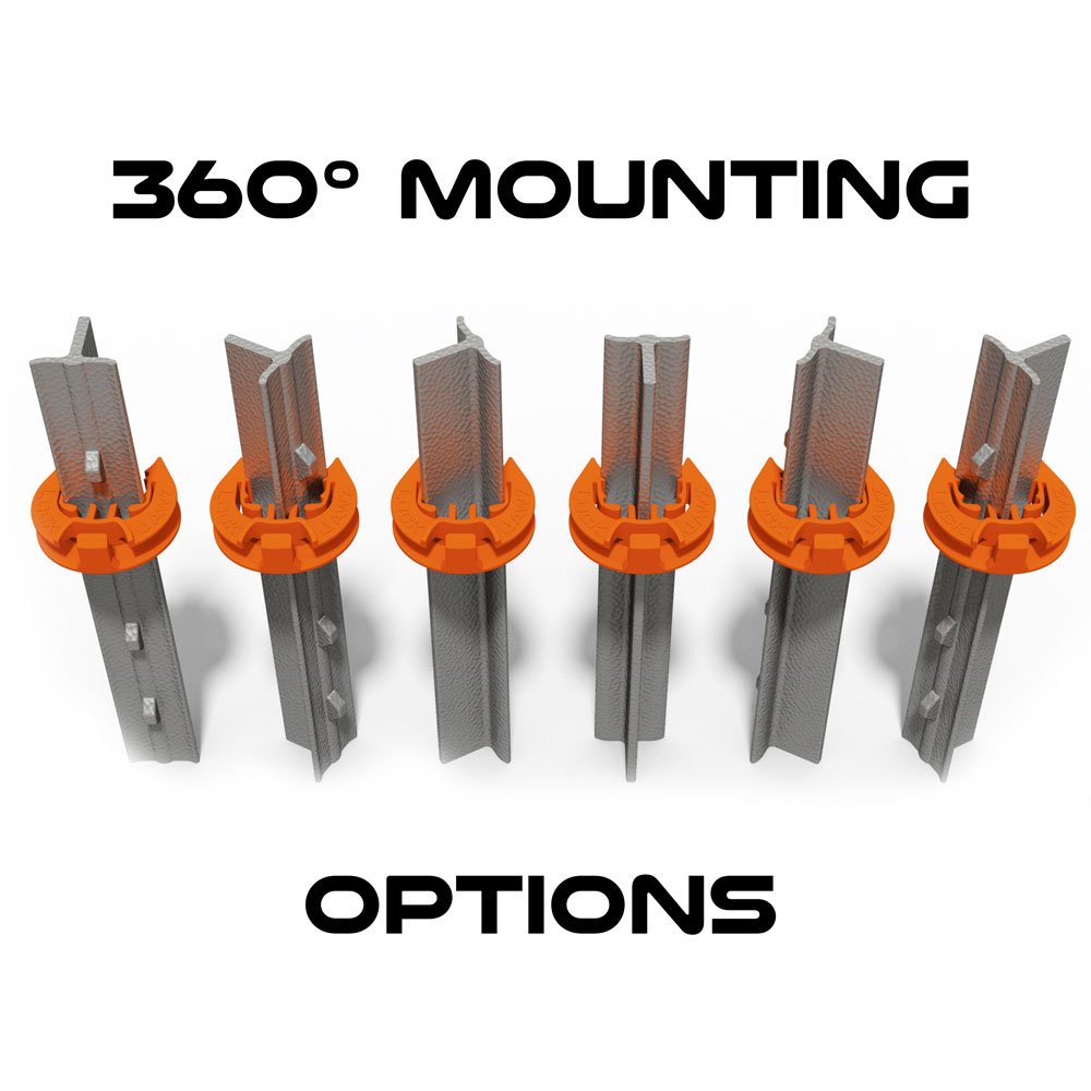 LockJawz T-Post Fence Insulator Orange