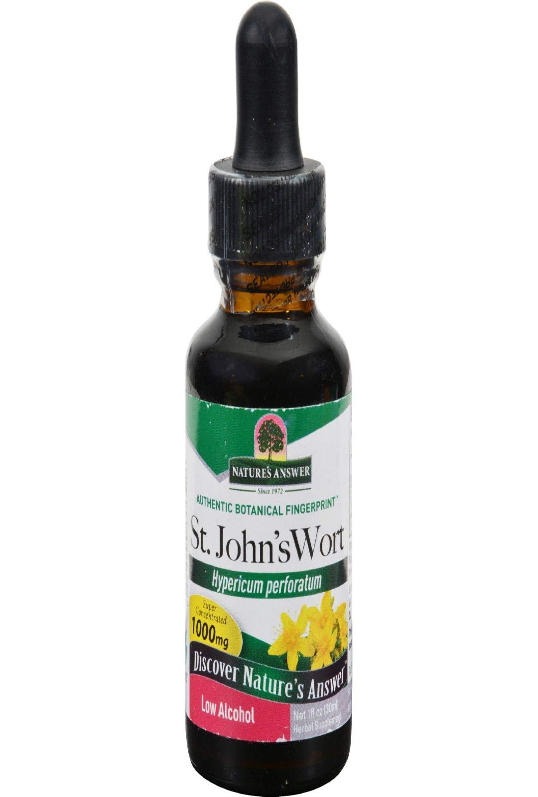 Nature's Answer St. John's Wort Young Flowering Tops with Organic Alcohol, 1-Fluid Ounce