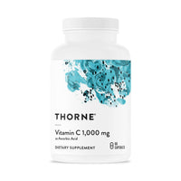 Thumbnail for THORNE - Vitamin C 1,000 mg (Formerly Ascorbic Acid) Supplement - Supports Healthy Immune Function & Collagen Formation - Provides Antioxidant Benefits* - Third-Party Certified - 60 Servings, Capsule
