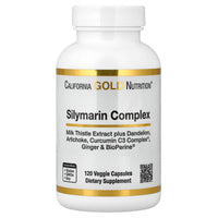 Thumbnail for California Gold Nutrition Silymarin Liver Health Complex, Milk Thistle Extract with Curcumin, Artichoke, Dandelion, Ginger, Black Pepper, Synergistic Liver Detox & Cleanse, 120 Veggie Capsules