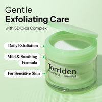 Thumbnail for Torriden BALANCEFUL Toner Pad (60 Pads) | Daily Exfoliating Pads with PHA & LHA for Oily, Combo, and Sensitive Skin | 5D CICA, Panthenol