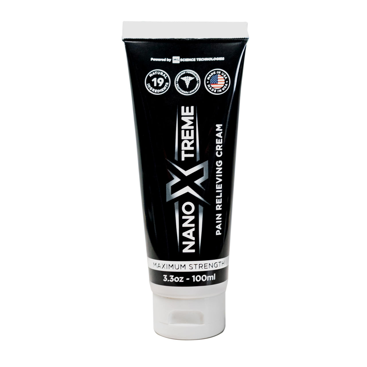 NANOXTREME Pain Relief Cream – Fast-Acting Topical for Muscle, Joint & Nerve Deep-Absorbing, Long-Lasting Formula with Natural Ingredients – Cooling Sensation – 3.3oz Tube – Made in USA