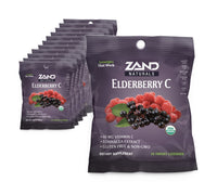 Thumbnail for Zand Immunity Elderberry Vitamin C Lozenges, Immune Support Soothing Throat Drops, Elderberry, Vitamin C, Echinacea Extract, No Cane Sugar or Corn Syrup, Gluten Free, Non-GMO (12 Bags, 18 Lozenges)