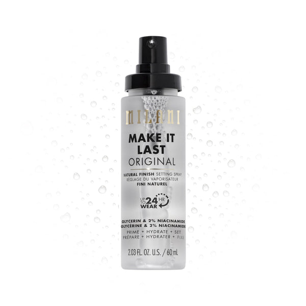 Milani Make It Last Setting Spray + Primer - Original Natural Finish, 24-Hour Wear Long Lasting Makeup Sealer & Finishing Spray, Cruelty-Free Vegan Face Mist, 2.03 Fl. Oz