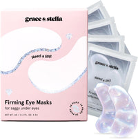 Thumbnail for grace & stella Under Eye Patches with Peptides & Rice Extract - Firming Eye Masks for Dark Circles and Puffiness - Iridescent Eye Mask Patches for Firmer-Looking Skin - Vegan, Cruelty-Free, 24 Pairs