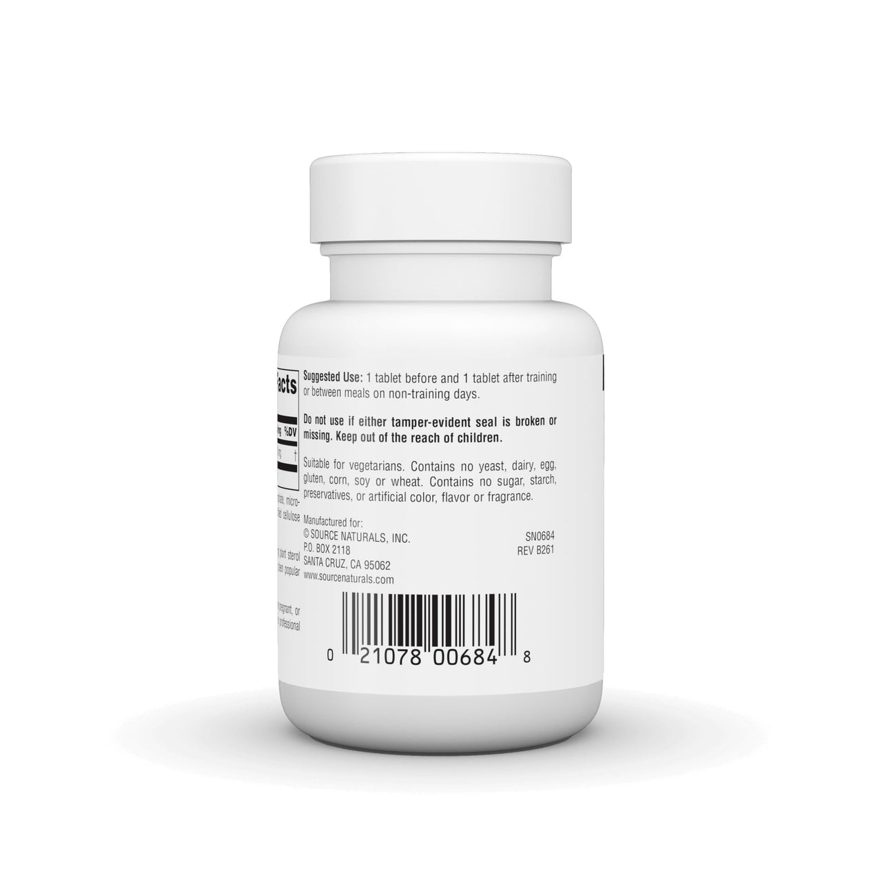 Source Naturals Gamma Oryzanol 60 mg - Athletic Series Dietary Supplement - 100 Tablets