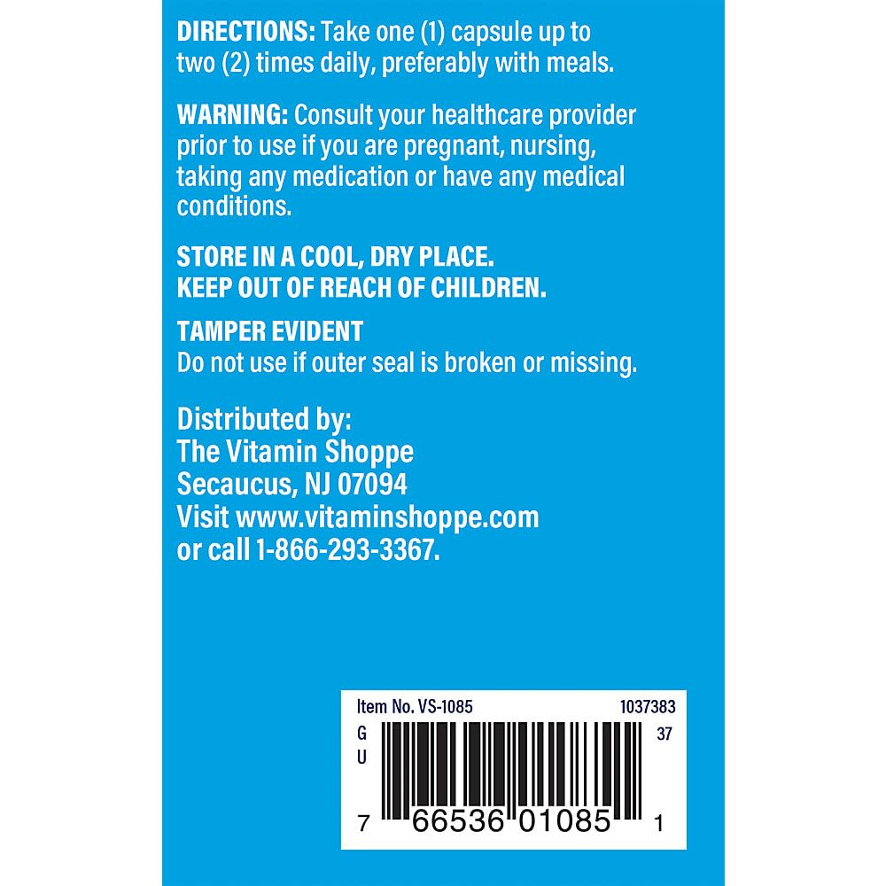 The Vitamin Shoppe Magnesium Citrate 160MG - Muscle Relaxation, Bone Health & Energy Production, Highly Absorbable (300 Capsules)