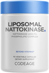 Thumbnail for Codeage Liposomal Nattokinase Supplement – Nattokinase 4000 FU, Liposomal Delivery - Vegan, Non-GMO – 90 Capsules