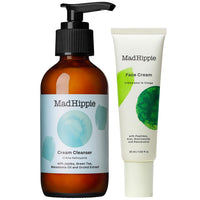 Thumbnail for Mad Hippie Face Cream & Cream Cleanser Skin Care Set - Face Lotion for Women/Men with Niacinamide, Matrixyl Peptide Complex + Hydrating Facial Cleanser with Organic Jojoba Oil (2 Piece Set)