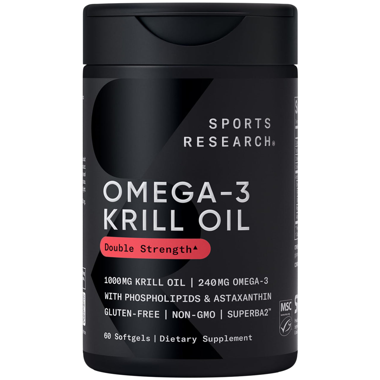 Sports Research® Antarctic Krill Oil Omega 3 1000mg (with Phospholipids, Choline & Astaxanthin), Turmeric Curcumin C3 Complex (with Bioperine Black Pepper & Coconut Oil) & Plant Based Vitamin D3 + K2