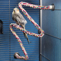 Thumbnail for JW Pet Comfy Perch For Birds Flexible Multi-color Rope, Large - 36
