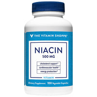 Thumbnail for The Vitamin Shoppe Niacin Cholesterol Support 500 (100 Vegetable (100 Vegetable Capsules)