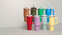 Thumbnail for Stanley Quencher H2.0 Tumbler with Handle and Straw 40 oz | Flowstate 3-Position Lid | Cup Holder Compatible for Travel | Insulated Stainless Steel Cup | BPA-Free | Lilac