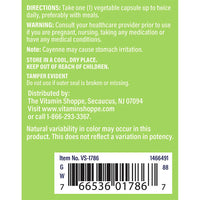 Thumbnail for The Vitamin Shoppe Cayenne Extract 450MG (Capsicum), Promotes Cardiovascular (100 Capsules)