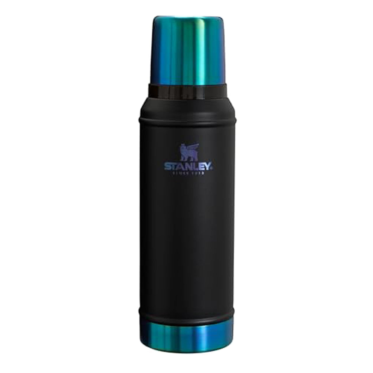 Stanley Classic Legendary Vacuum Bottle 2.0 qt | Wide Mouth with Leakproof Cup Lid | Keep Drinks Hot or Cold | Packable for Travel | Insulated Stainless Steel Thermos | BPA-Free | Black Chroma