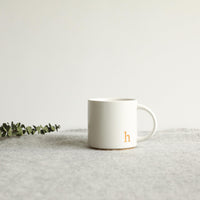 Thumbnail for COLLECTIVE HOME - Monogram Ceramic Mugs, 15 oz Golden Initial Coffee Cups, Elegant Alphabet Tea Mugs, Elegant Personalized Mug with Gift Box, Luxurious Cups for Office and Home (h)