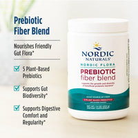 Thumbnail for Nordic Naturals Nordic Flora Prebiotic Powder, 204 Grams - Unflavored Prebiotic Powder - 30 Servings