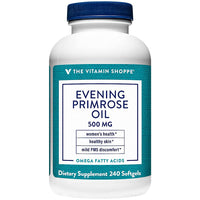 Thumbnail for The Vitamin Shoppe Evening Primrose Oil 500MG, Natural Source of GLA (Gamma Linolenic Acid), Supplement for Women's Health Hormonal Balance (240 Softgels)