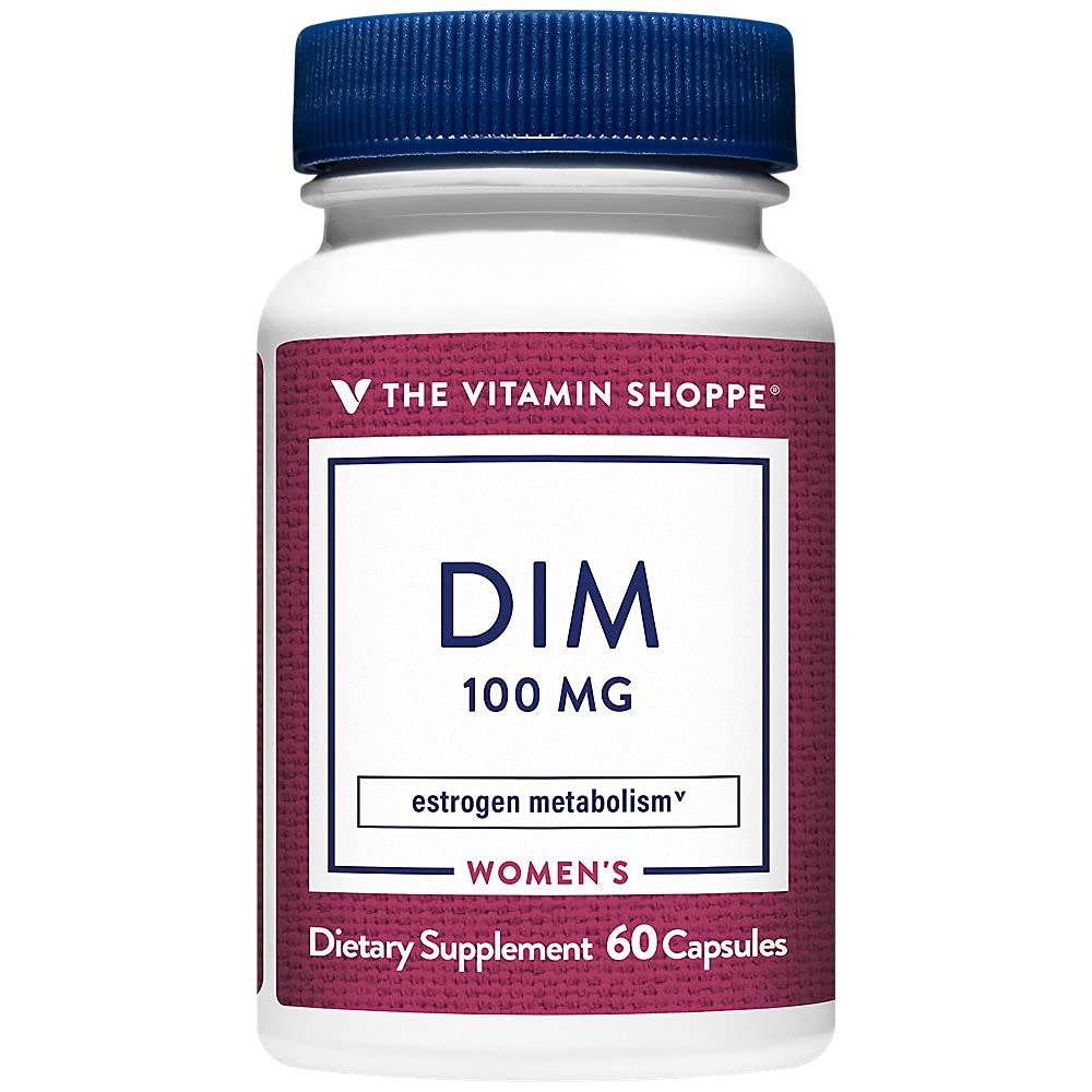 The Vitamin Shoppe DIM 100MG with Bioperine Black Pepper (60 Capsules)