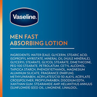Thumbnail for Vaseline Men Fast Absorbing 3-in-1 Face, Hands & Body Lotion for Men, 4 pack For Dry Skin,Absorbs in Just 15 Seconds for Moisturized Skin 20.3 Oz