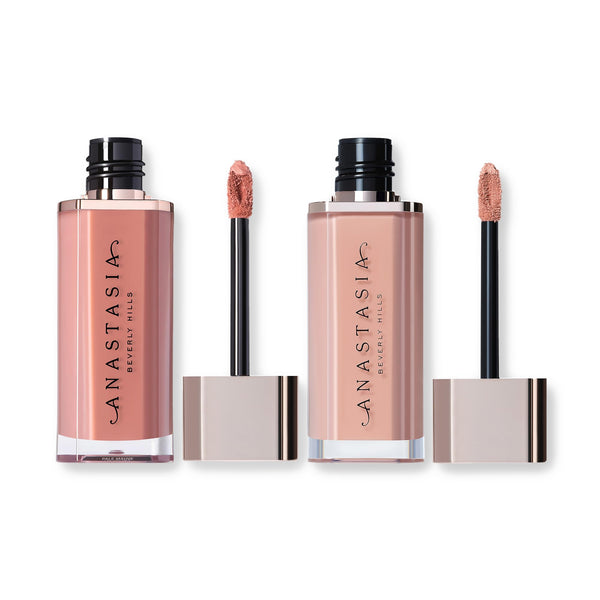 Anastasia Beverly Hills - VELVET LIPS Mini Lip Velvet Duo - Softy + Peachy Nude - Holiday Gift Set